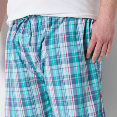 St. John's Bay Mens Big and Tall Poplin Pajama Shorts