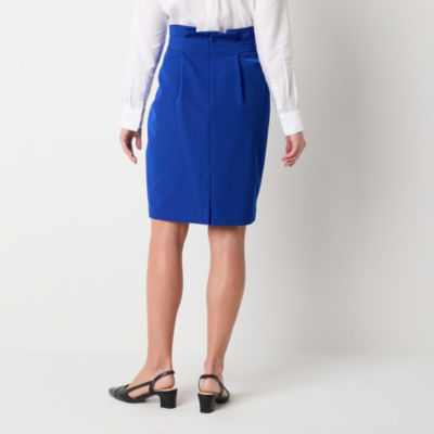 Liz Claiborne Womens Mid Rise Pencil Skirt