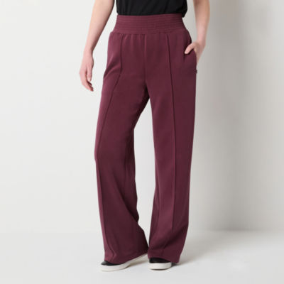 Stylus Womens High Rise Wide Leg Pull-On Pants