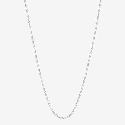 Silver Reflections Silver Reflections Pure Silver Over Brass 18 Inch Figaro Chain Necklace