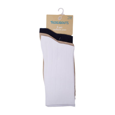 Thereabouts Little & Big Kid Boys 3 Pair Trouser Socks