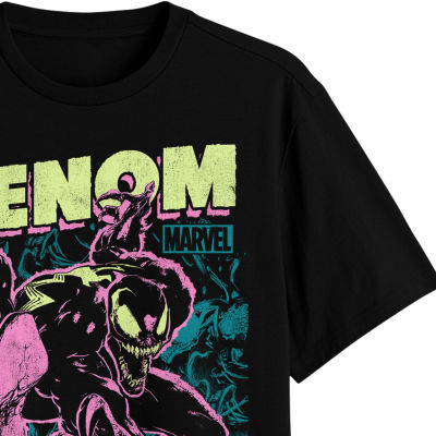 Big and Tall Mens Crew Neck Short Sleeve Regular Fit Venom Graphic T-Shirt