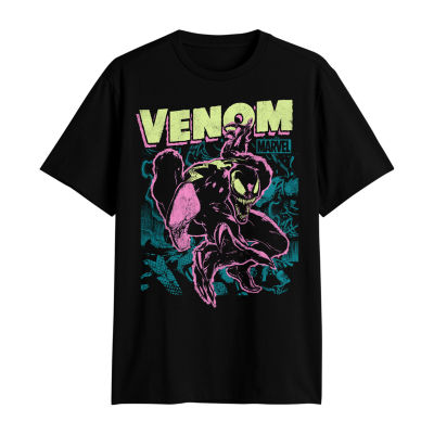 Big and Tall Mens Crew Neck Short Sleeve Regular Fit Venom Graphic T-Shirt
