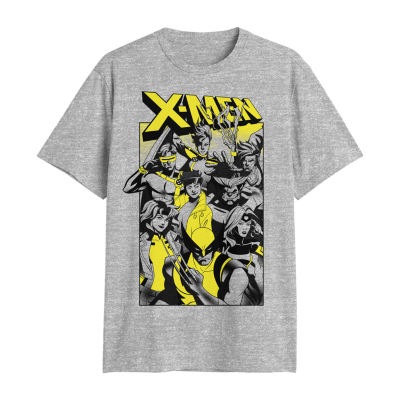 X-Men Big and Tall Mens Crew Neck Short Sleeve Classic Fit Graphic T-Shirt