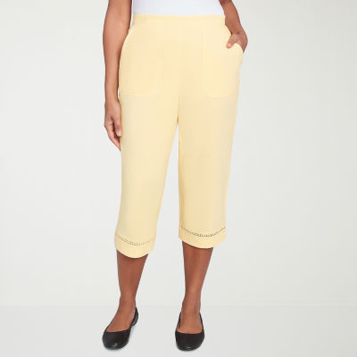 Alfred Dunner Rise And Shine Womens Capri Pant