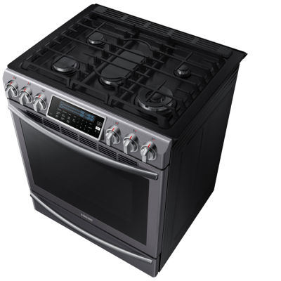 Samsung 5.8 cu. ft. Slide-In Gas Range With Self-Cleaning Dual Convection Oven