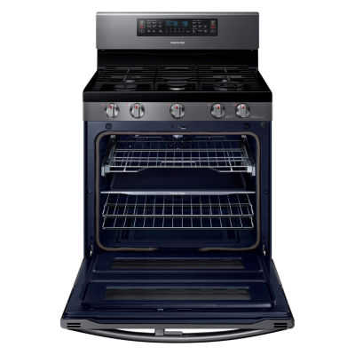 Samsung 5.8 cu. ft. Smart Wi-Fi Enabled Flex Duo™ With Dual Door Freestanding Gas Range