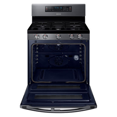 Samsung 5.8 cu. ft. Smart Wi-Fi Enabled Flex Duo™ With Dual Door Freestanding Gas Range