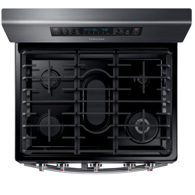 Samsung 5.8 cu. ft. Smart Wi-Fi Enabled Flex Duo™ With Dual Door Freestanding Gas Range