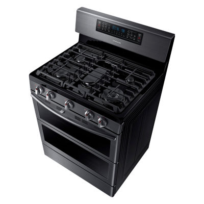 Samsung 5.8 cu. ft. Smart Wi-Fi Enabled Flex Duo™ With Dual Door Freestanding Gas Range