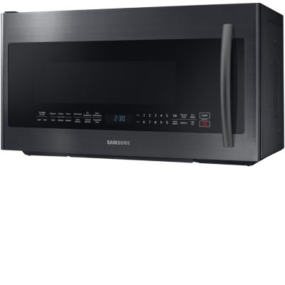 Samsung 2.1 cu. ft. PowerGrill™ Over-the-Range Microwave with Ceramic Enamel Interior and Glass Touch Controls