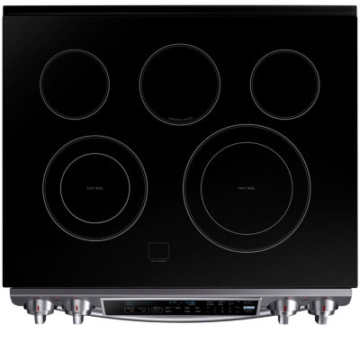 Samsung 5.8 cu. ft. Slide-In Electric Range With Self-Cleaning Dual Convection Oven