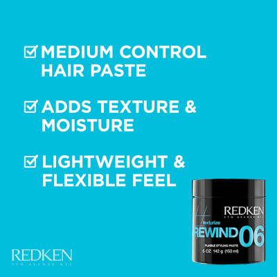 Redken Texturize Rewind 06 Hair Paste-5 oz.