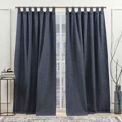 Nicole Miller Peterson Tab Top Light-Filtering Set of 2 Curtain Panel