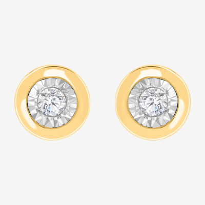 1/10 CT. T.W. Lab Grown Diamond Sterling Silver 5.9mm Round Stud Earrings