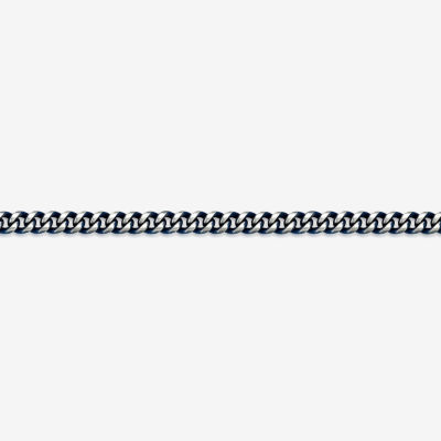 Stainless Steel 24 Inch Solid Curb Chain Necklace