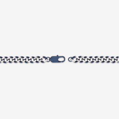 Stainless Steel Inch Solid Curb Chain Necklace