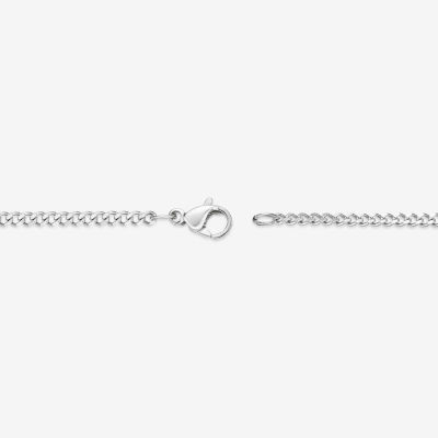 Mens Stainless Steel 18" 2mm Curb Chain