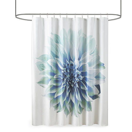 Madison Park Quinn Shower Curtain, One Size, Blue