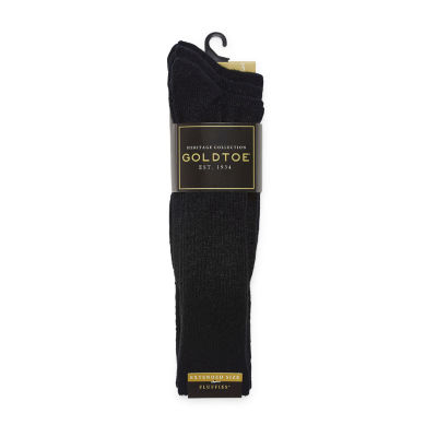 Gold Toe Fluffies 3 Pair Big and Tall Crew Socks Mens