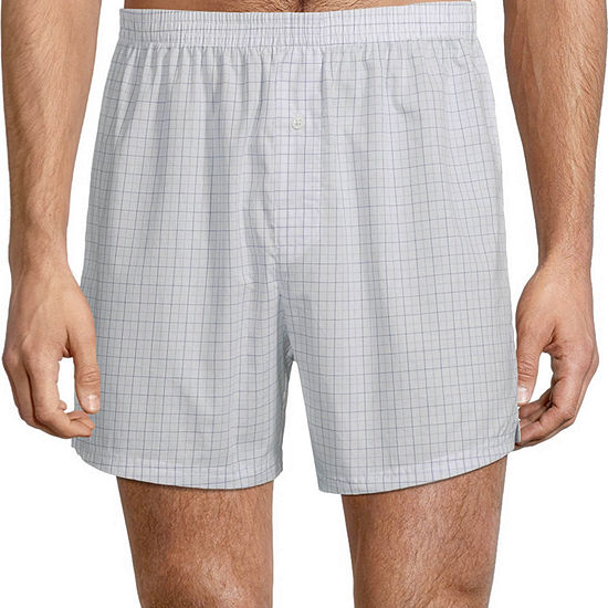 Stafford Woven Big Mens 4 Pack Boxers - JCPenney