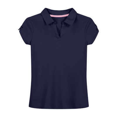 IZOD Little & Big Girls Stretch Fabric Short Sleeve Polo Shirt