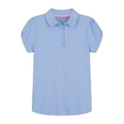 IZOD Little & Big Girls Short Sleeve Stretch Polo Shirt