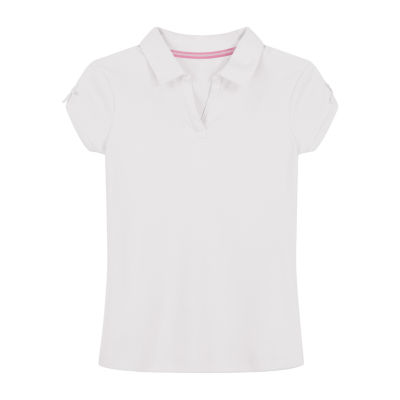 IZOD Little & Big Girls Short Sleeve Stretch Fabric Polo Shirt - JCPenney