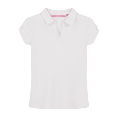 IZOD Little & Big Girls Stretch Fabric Short Sleeve Polo Shirt