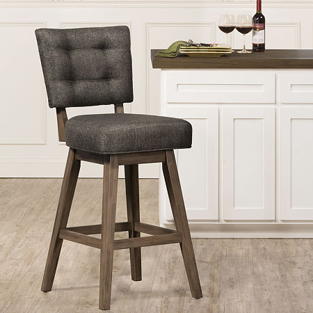 Lanning Counter Height Swivel Bar Stool, One Size, Brown