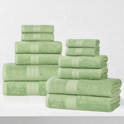 SUPERIOR® Eco-Friendly Cotton 12-pc. Quick Dry Bath Towel Set