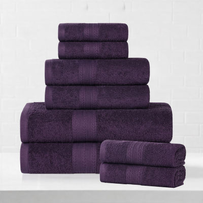 SUPERIOR® Eco-Friendly Cotton 8-pc. Quick Dry Bath Towel Set