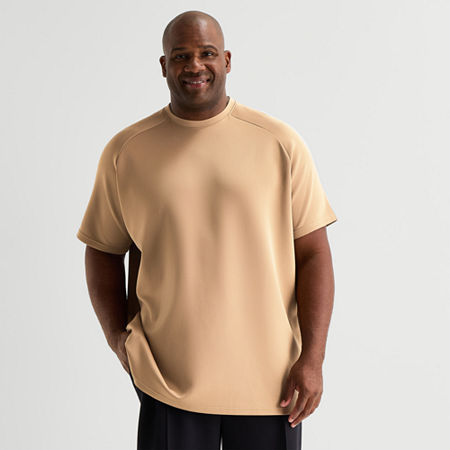 Stylus Scuba Mens Crew Neck Short Sleeve Big and Tall T-Shirt, 2x-large Tall, Brown