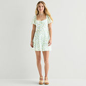 white coctail dress Elliatt Reception Cascade Ruffle Strapless Cocktail Dress in White main image 1