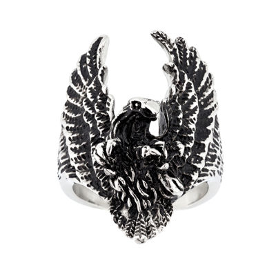 Mens Stainless Steel Eagle Ring