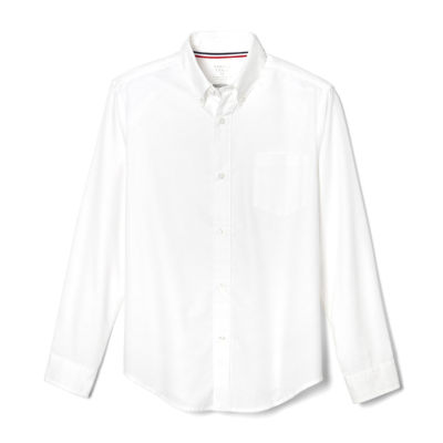 French Toast Little & Big Kid Boys Wrinkle Resistant Button Down Collar Long Sleeve Dress Shirt