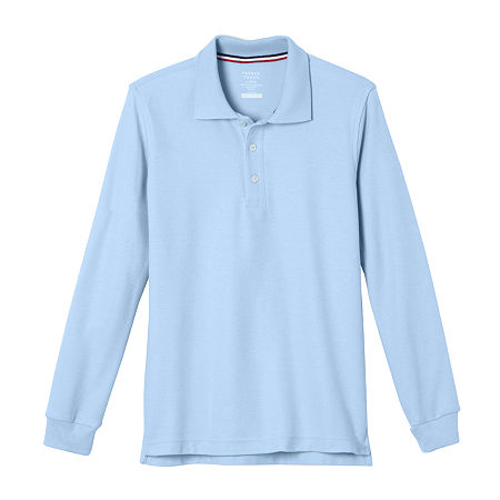 French Toast Toddler Boys Long Sleeve Polo Shirt, 2t, Blue