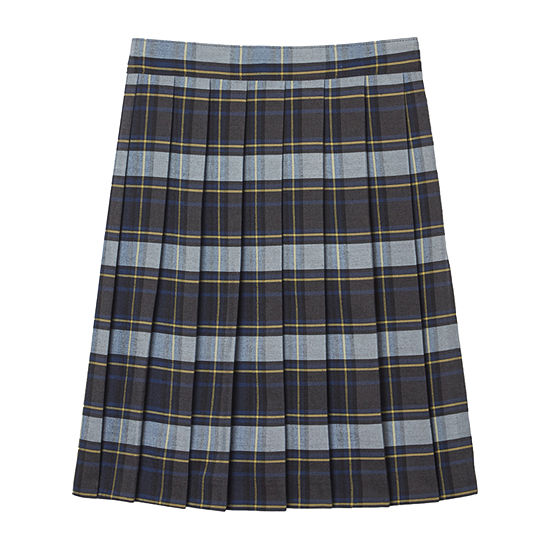 French Toast Girls Adjustable Waist Pleated Skirt