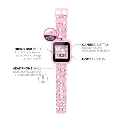 Itouch Playzoom Unisex Pink Smart Watch with Headphones Set A0078wh-51-F01