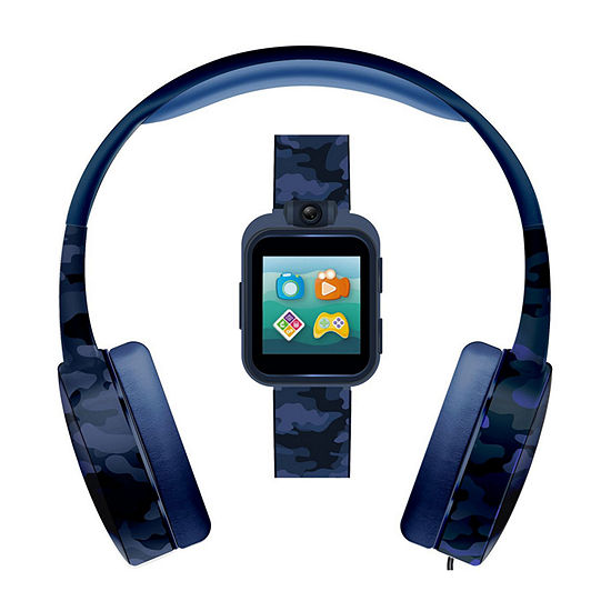 Itouch Playzoom Unisex Blue Smart Watch with Headphones Set 9209wh-51-G55