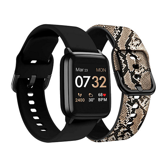 Kendall + Kylie Womens Multi-Function Black Smart Watch 900112b-42-G41