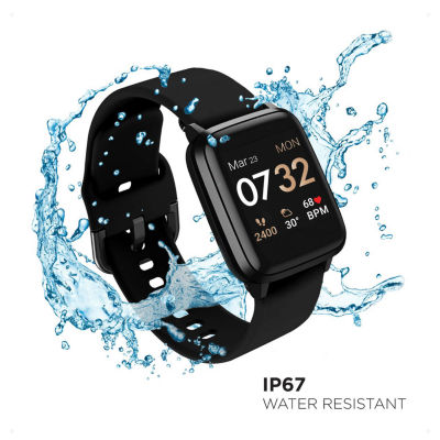 Kendall + Kylie Womens Multi-Function Black Smart Watch 900112b-42-G41