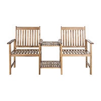 Brea Outdoor Collection Patio Bench, One Size, Brown