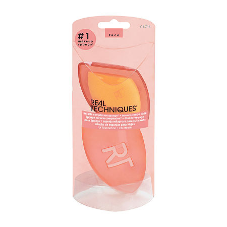 Real Techniques Miracle Complexion Sponge & Travel Case, One Size