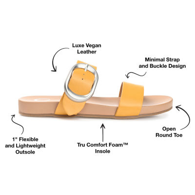 Journee Collection Womens Crysta Slide Sandals