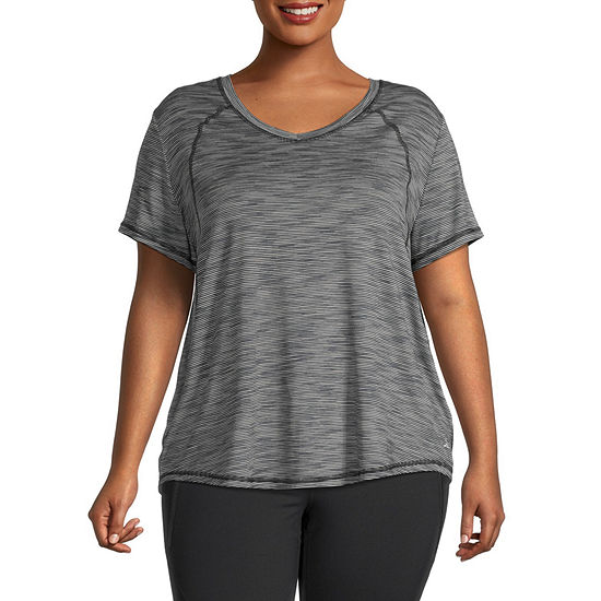 Xersion Womens V Neck Short Sleeve T-Shirt - JCPenney