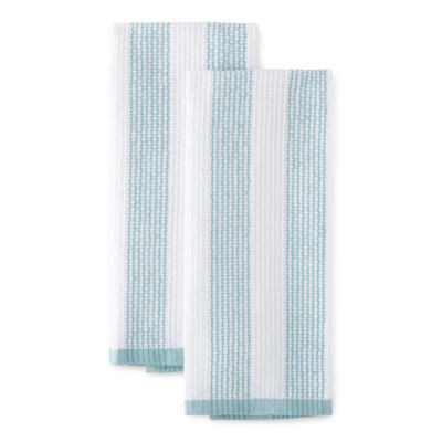 Martha Stewart Modern Waffle Kitchen Towel Set 6-Pack, Linen, 16x28