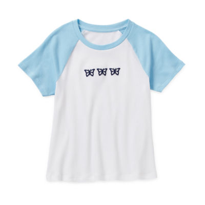 Thereabouts Little & Big Girls Round Neck Short Sleeve Graphic T-Shirt