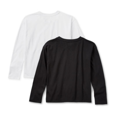 Thereabouts Little & Big Girls 2-pc. Round Neck Long Sleeve T-Shirt