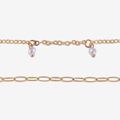 Arizona Gold Tone Womens 4-pc. Bracelet Set